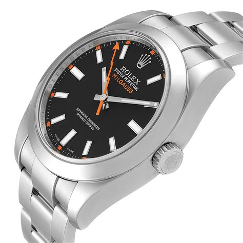 is rolex milgauss hard to get|rolex milgauss black bezel.